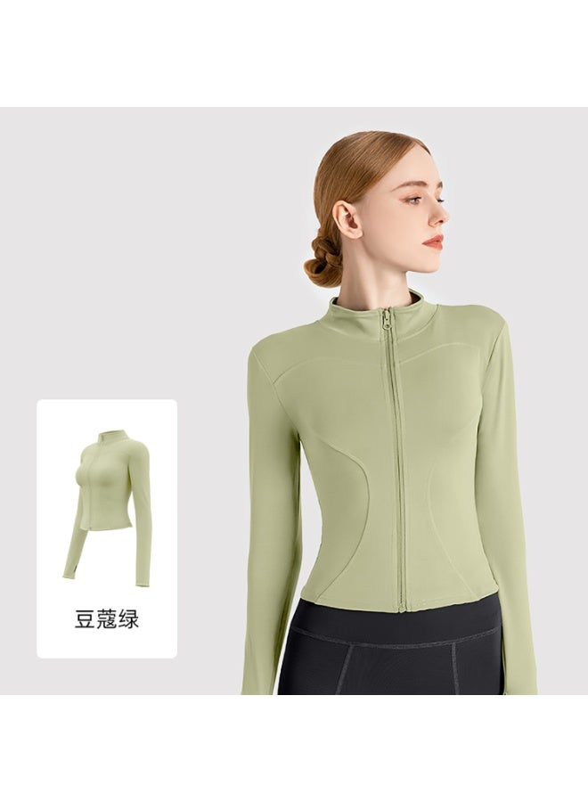 Women's Tracksuit Jacket Slim Fit Long Sleeved Fitness Coat Yoga Tops with Thumb Holes Gym Jacket Workout Sweatshirts  - Image 1