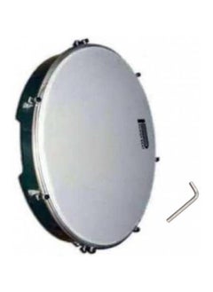 Generic Wooden Bandeer Bandir Bander Doff Dof Duff Duf Frame Drum with Plastic Head + Tuning Key  - Image 1