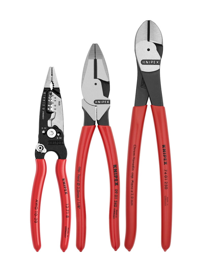 KNIPEX Tools 9K 00 80 158 US 3 Pc Electrical Set