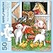 Bits and Pieces قطع وأجزاء 50 قطعة لغز للبالغين أصدقاء المزرعة حيوانات المزرعة لغز بواسطة لورين رايان حجم اللغز المكتمل 15 × 19 - Image 4