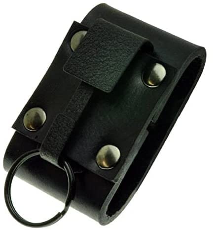 Okay's Key Safe حامل مفاتيح أوكي الأسود من جلد الحبوب العلوية - Image 3