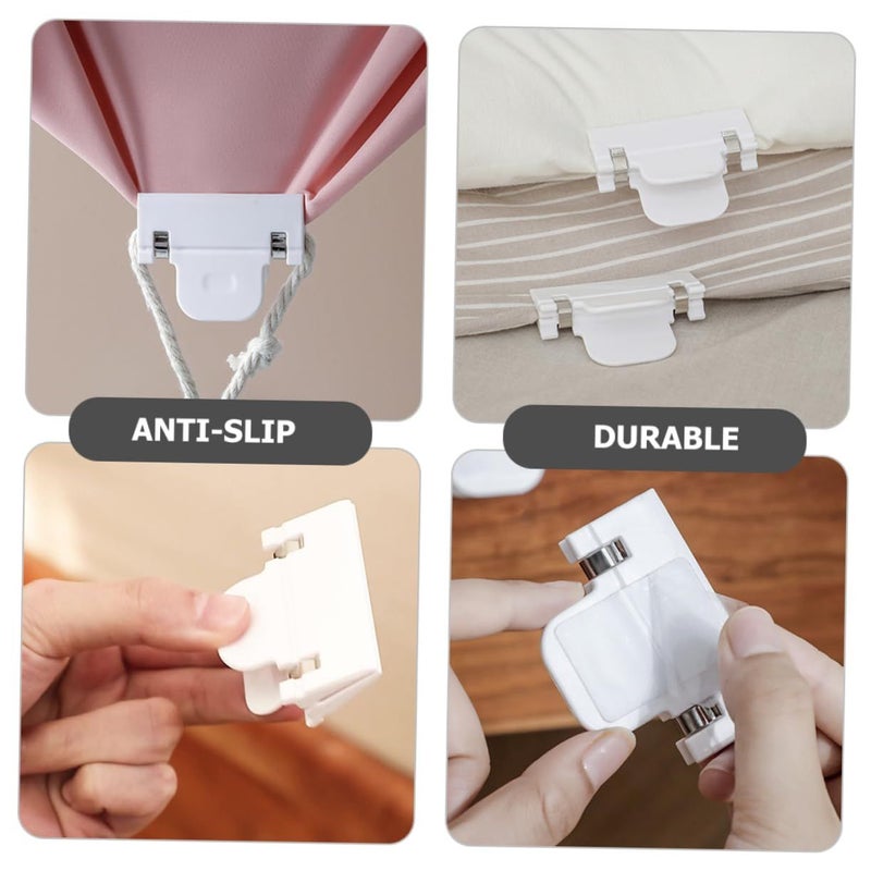 4 Pack Adjustable Non Slip Bed Sheet Clips for Mattress Sofa Fabric Cover Fastener - Image 5
