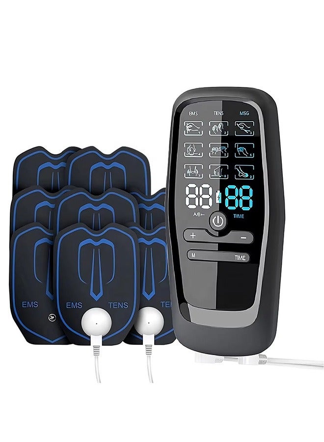 HaHaHai TENS Low Frequency Pulser Physiotherapy Device - EMS Muscle Stimulator + Back Pain Relief and Management (Includes Electrode Pads) - Image 1