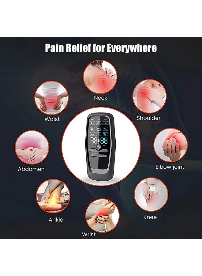 HaHaHai TENS Low Frequency Pulser Physiotherapy Device - EMS Muscle Stimulator + Back Pain Relief and Management (Includes Electrode Pads) - Image 2
