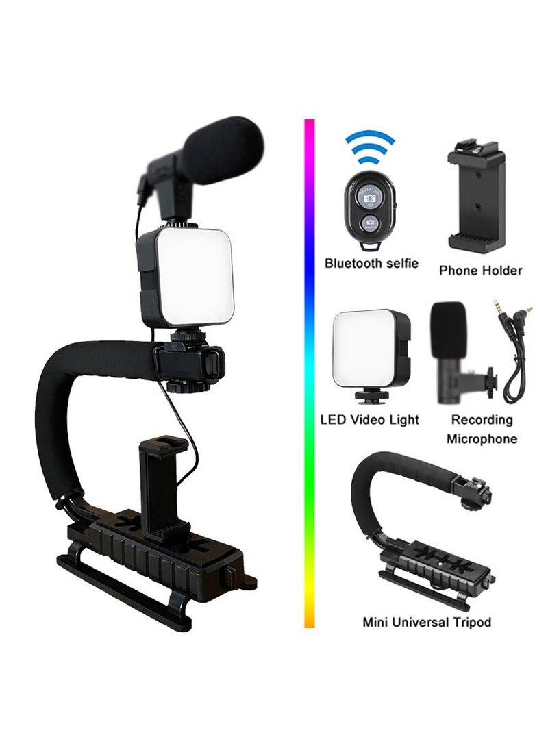 DUSALA Universal Photography Video Handheld Vlog Stand Stabilizer Kit For Phone Camera Video Recording - Image 2