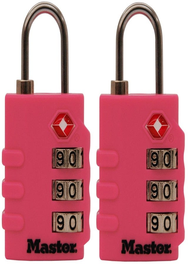 Master Lock 4684T Set Your Own Combination TSA Approved Luggage Lock, 1-3/8 in. Wide, Colors May Vary - Image 4