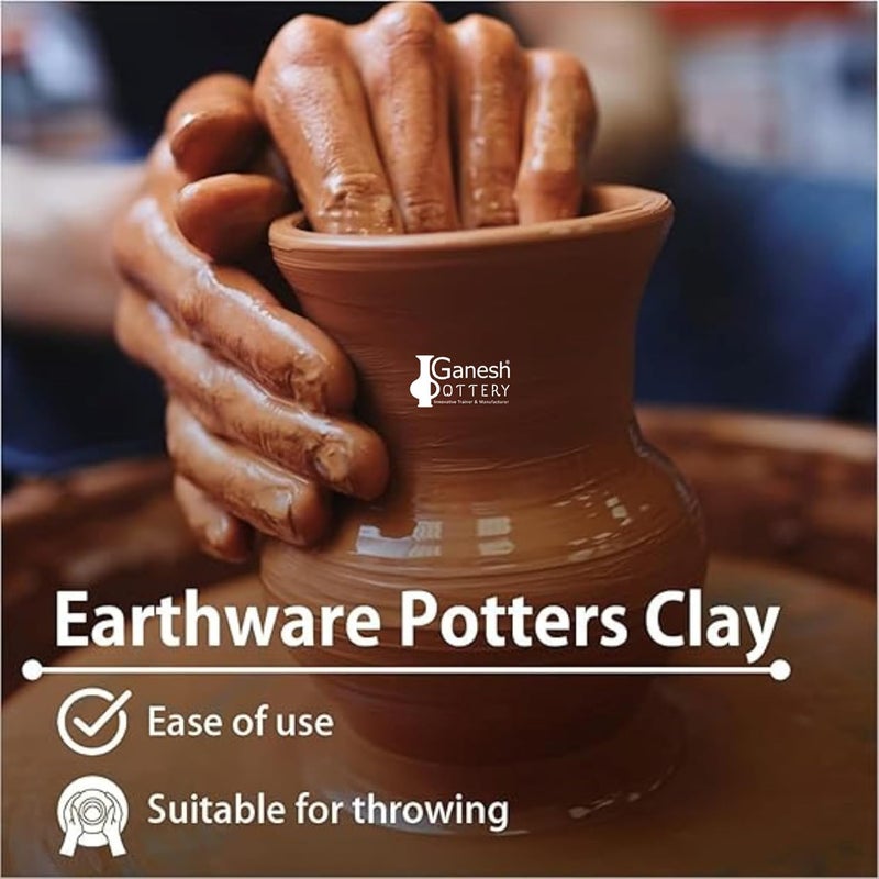 Ganesh Pottery طين غانيش الفخاري الجاهز للاستخدام - طين طبيعي - Image 4