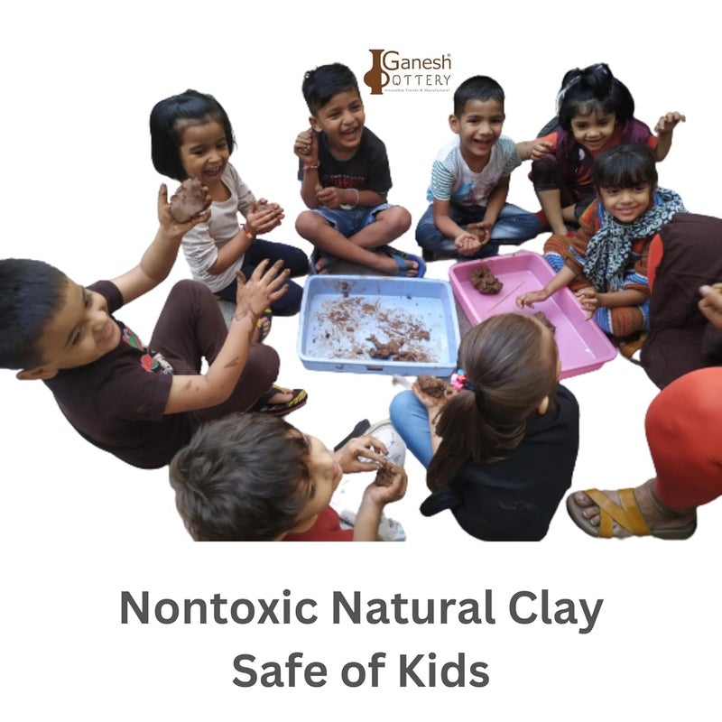 Ganesh Pottery طين غانيش الفخاري الجاهز للاستخدام - طين طبيعي - Image 5