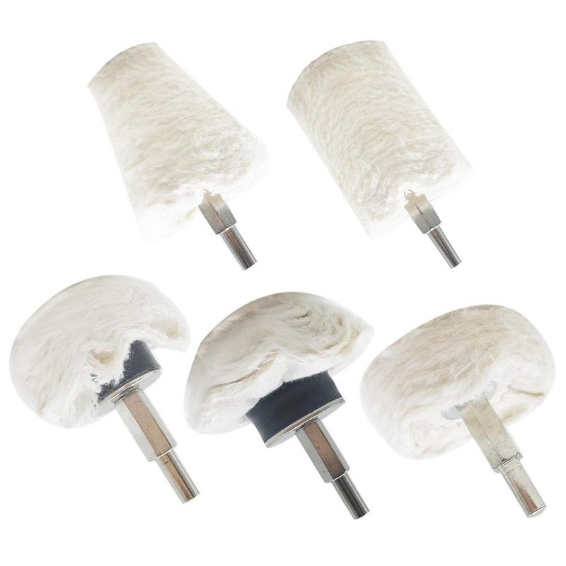 Lifreer Buffing Wheel for Drill, 5 Pcs Polishing Pads - Image 1
