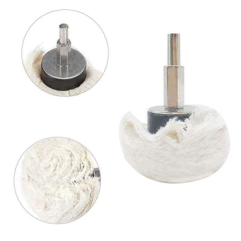 Lifreer Buffing Wheel for Drill, 5 Pcs Polishing Pads - Image 3