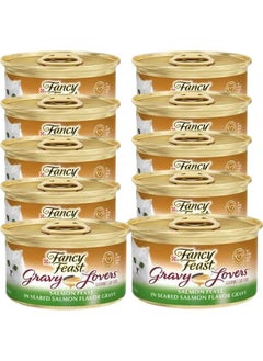 Fancy Feast Gravy Lovers Salmon Feast In Seared Salmon Flavor Gravy Cat Food, 3 Oz, 12 Cans  - Image 1
