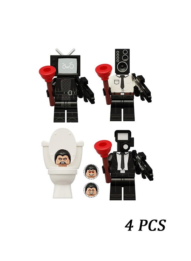 4PCS Mini Figures Set,  Playsets for Desktop Decorations/Collectibles, Gifts for Fans