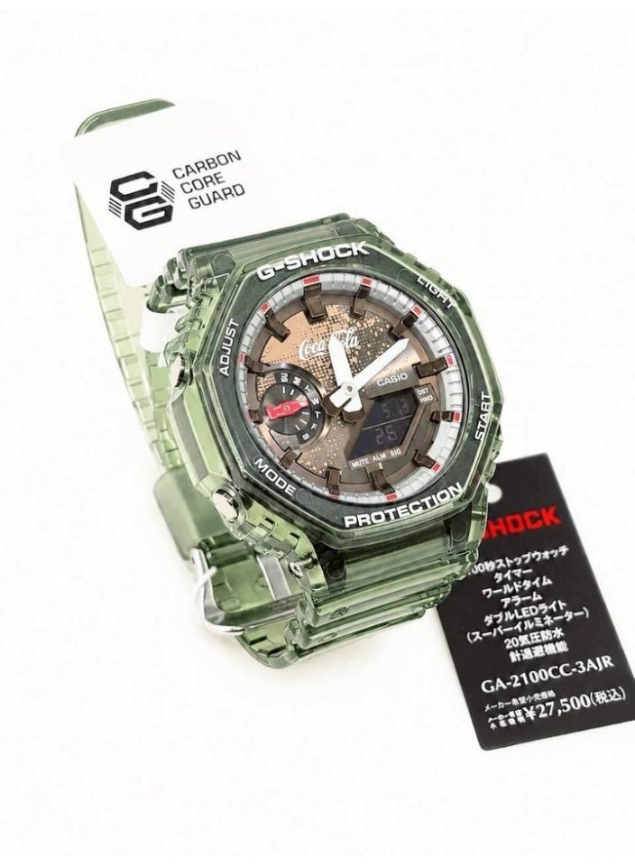 CASIO G-SHOCK Coca-Cola Watch Limited Edition ANALOG-DIGITAL GA-2100CC-3ADR - Image 3