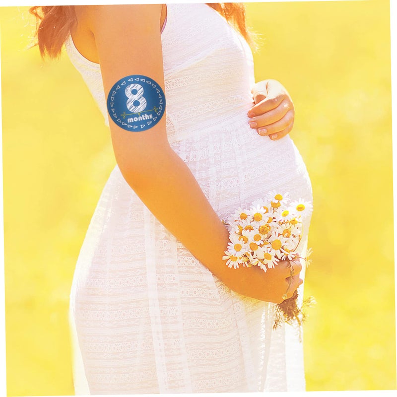12 Months Milestone Stickers For Newborn Baby Photo Props Monthly Growth Keepsake - Image 4