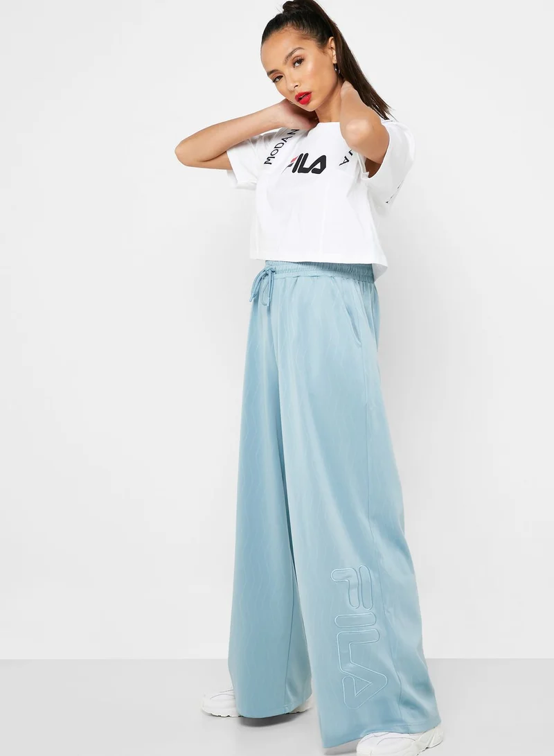 FILA Priya Embossed Wide Leg Pants