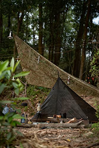 OneTigris Mesh Teepee Tent, Ultralight 1 Person Screen Room with Waterproof Bathtub Floor for Outdoor Camping Hiking Backpacking Bushcraft Tarp Hot Tent Shelter - Image 2