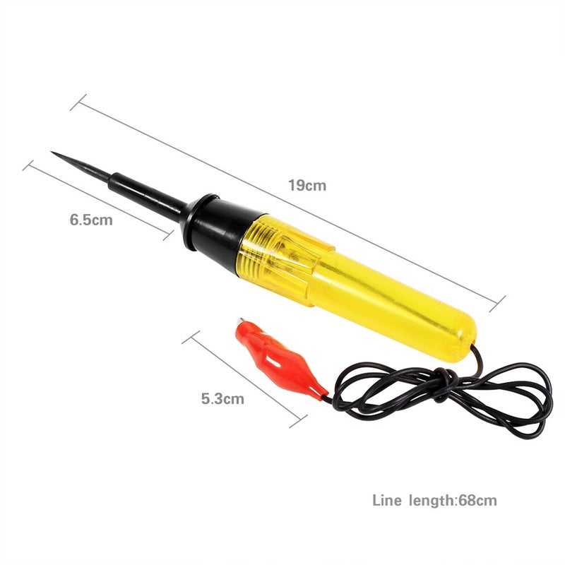 Circuit Tester – Auto Voltage Probe Tool – 6V 12V 24V Light Indicator, Continuity Checker, Sharp Tip for Quick Detection, Wire & Fuse Testing, Perfect for Cars, Trucks, and Trailers - Image 1