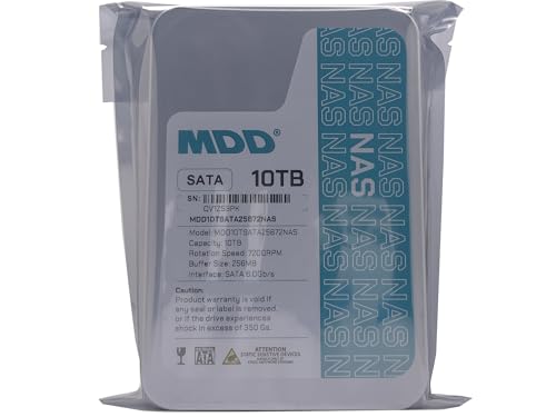 MDD MAXDIGITALDATA 2021 MDD (MDD10TSATA25672NAS) 10TB 7200RPM 256MB Cache SATA 6.0Gb/s 3.5-inch Internal NAS Hard Drive (Renewed) - Image 4
