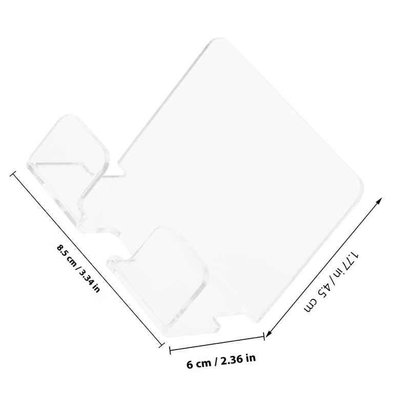 Self Adhesive Acrylic Phone Charging Holder Stand Punch Free Smartphone Bracket for Desk Home Use - Image 3