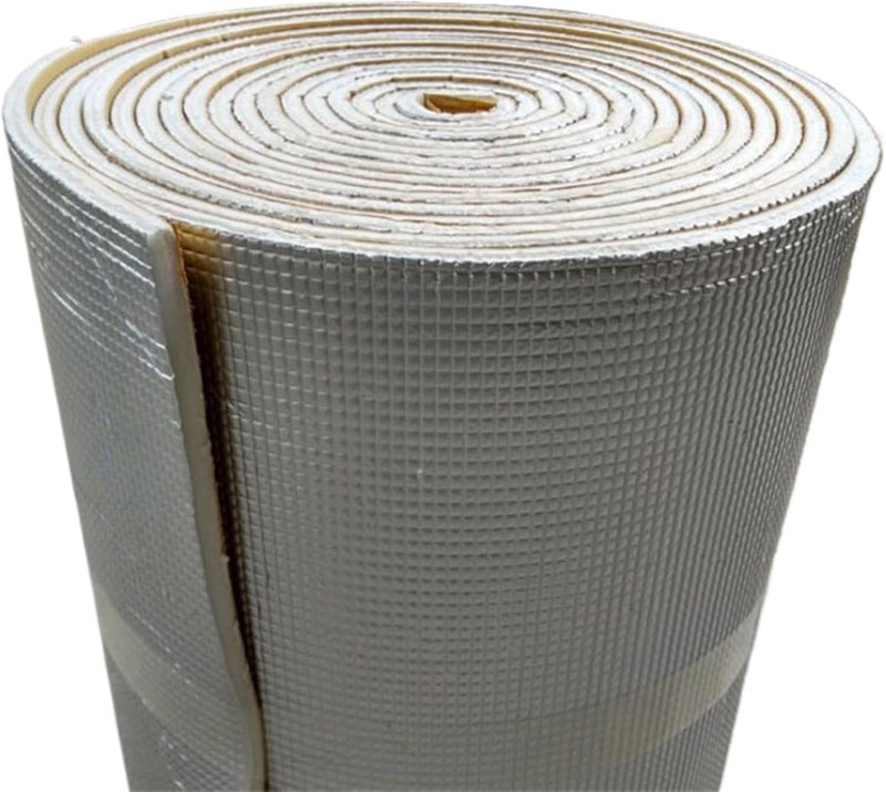واقي حراري للسيارات (Heat Shield Automotive)، عبوة واحدة: وسادة عازلة للحرارة للسقف والأبواب، وسادة لمنع الضوضاء والأصوات، مقاس 80 سم × 100 سم - Image 1