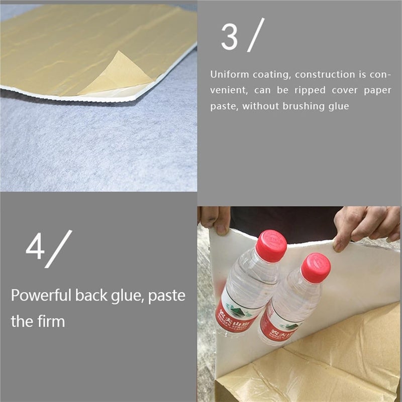 واقي حراري للسيارات (Heat Shield Automotive)، عبوة واحدة: وسادة عازلة للحرارة للسقف والأبواب، وسادة لمنع الضوضاء والأصوات، مقاس 80 سم × 100 سم - Image 4