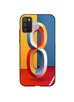 Protective Case Cover For Samsung Galaxy A02s Number 8 Design Multicolour