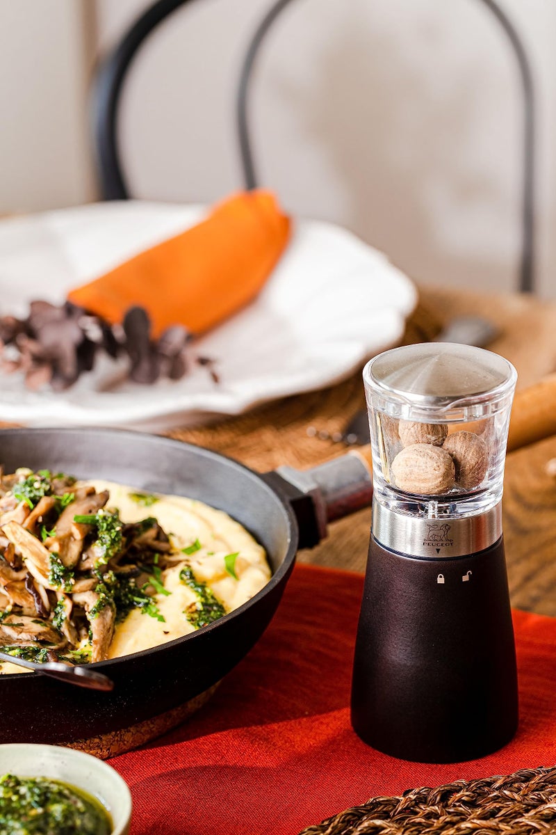 Peugeot - Madras Manual Nutmeg Mill - Spice Grinder - Stainless Steel, Acrylic & Beechwood, Chocolate - Image 5