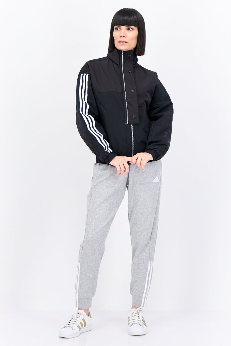adidas Originals Women Sportswear Fit Long Sleeves Training Jacket, Black - Image 4