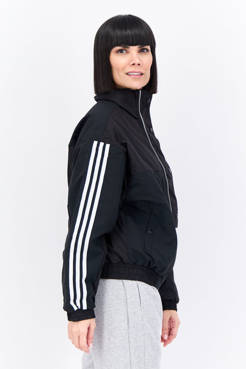 adidas Originals Women Sportswear Fit Long Sleeves Training Jacket, Black - Image 2