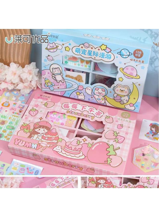 Bluejw Lac Diy Cream Glue Small Disc Sticker Suit Girl Children's Toy Goo-ka Plate Full Set Of Hand Account Kit - Image 1