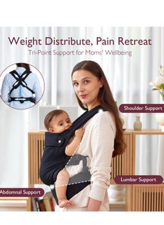 Momcozy Hands-Free, Ergonomic, Cozy And Lightweight Baby Carrier, Newborn To Toddler, 7 - 44 Lbs  - Image 5
