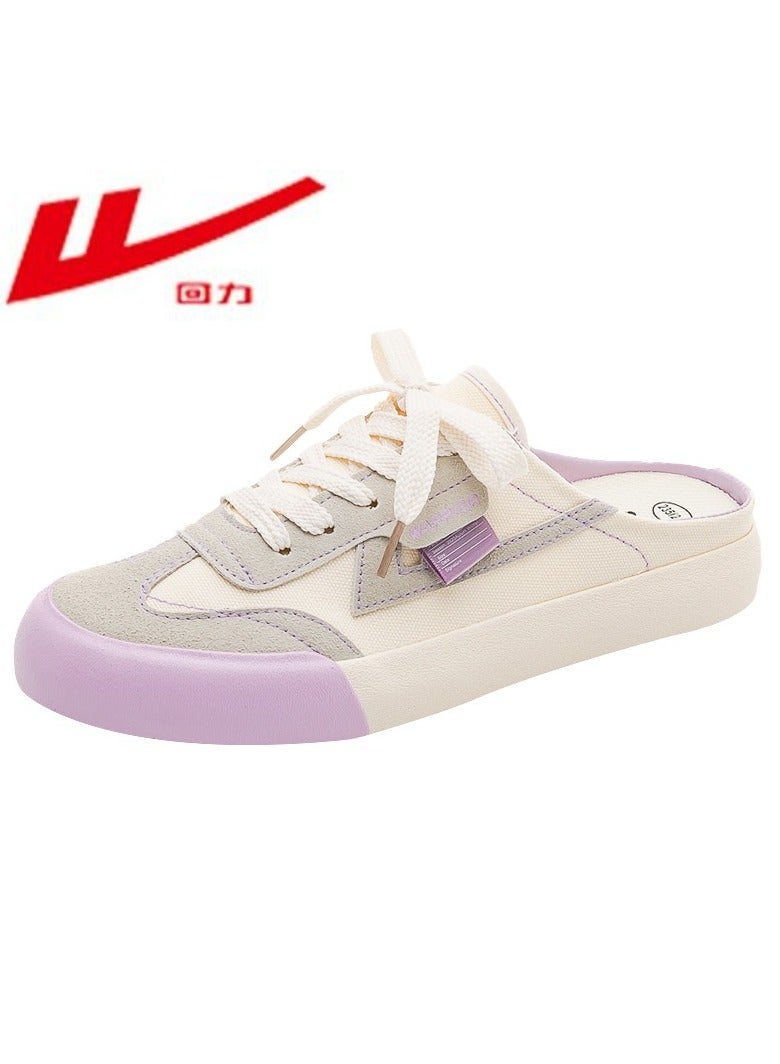 Warrior Women's Comfortable Casual Half Slippers And Canvas Shoes - Image 1