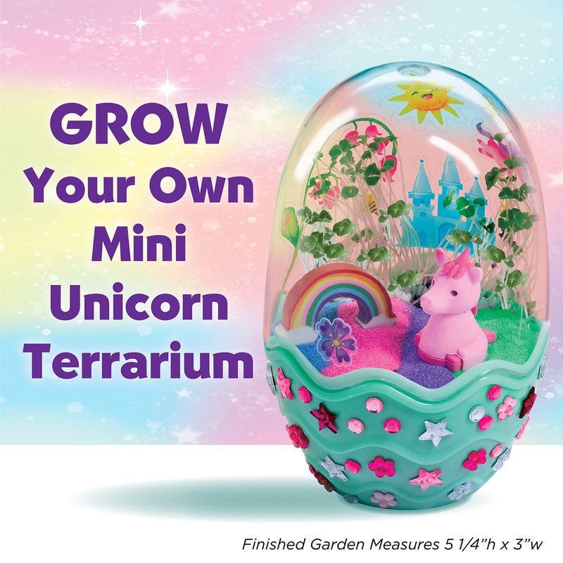 Creativity for Kids Mini Garden: Magical Unicorn Terrarium Kit - Unicorn Gifts for Girls, Kids Craft and Toy, Unique Holiday Stocking Stuffers (Ages 6+) - Image 2