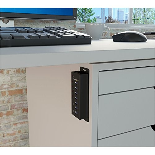 StarTech.com 7 Port USB 3.0 Charging Hub - 4 x USB-A, 3 x USB-A Dedicated Charging Ports - Powered Mountable USB Charging Station (ST4300U3C3) - Image 4