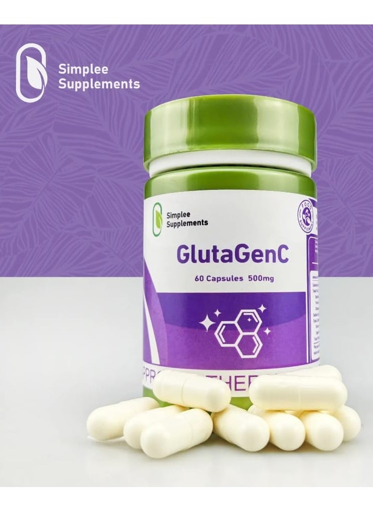 Simplee Supplements Simplee GlutaGenC Whitening Capsule Supplement 