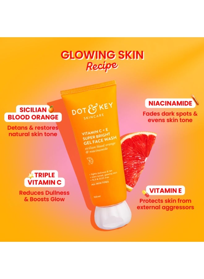 Dot & Key Vitamin C Daily Glow Boosting Skincare Combo (Moisturizer 60ml & Face Wash) | For Glowing Skin | All Skin Types | For Women & Men - Image 4