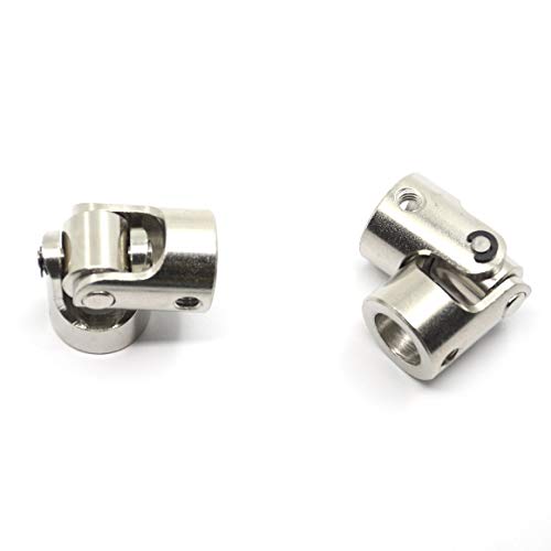 Befenybay 2 Pcs 10mm to 10mm Universal Joint Shaft Coupling with Screws for Motor - Image 3