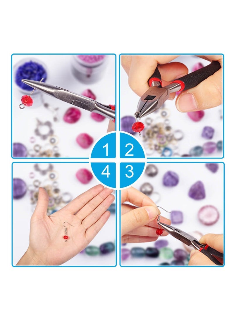 سيوسي طقم مستلزمات صناعة الأقراط 2400 قطعة مع 24 خطافًا للأقراط على شكل خطاف للأقراط وأعمدة لصنع الأقراط لصنع المجوهرات وإصلاحها - Image 5