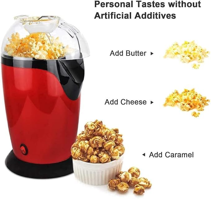KIDINGTON Aluminum Popcorn Machine and Big Home Use Electric Big Popcorn Machine Popcorn Maker Making Machine Automatic Popcorn Machine Household - Image 2