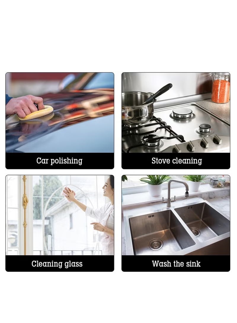 AOTUO نسخة محدثة من آلة تلميع السيارات المحمولة بقطر 5 بوصات، آلة صنفرة لاسلكية مع مجموعة وسادات إسفنجية [بطارية*2] - Image 3