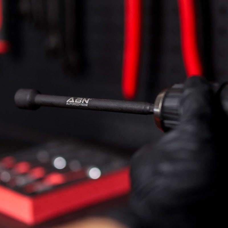 ABN 3/8 IN Impact Nut Driver Tool - SAE 6 IN Long Shank Nut Driver Bits Magnetic Tip Sockets, 1/4 IN Hex Shank - Image 5