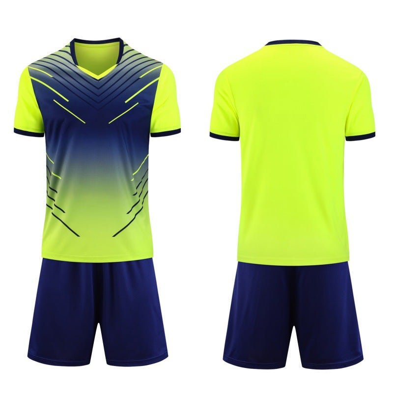 Football Clothes Children'S Men'S And Women'S Sports Suit Summer Breathable Short-Sleeved Football Training Jersey For Primary And Middle School Students - Image 1