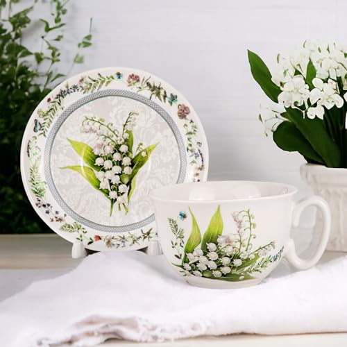 STP GOODS Bone China Tea/Coffee Cup and Saucer in Gift Box Tea Cup and Saucer Set of One - Image 3