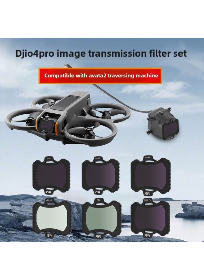 Generic - Applicable To For DJI Dajiang O4 Pro Sky End/AVATA 2 Filter UV Protection Mirror CPL Polarization ND Dimming Suit-Colour:Nd16 Light Reduction Filter - Image 1