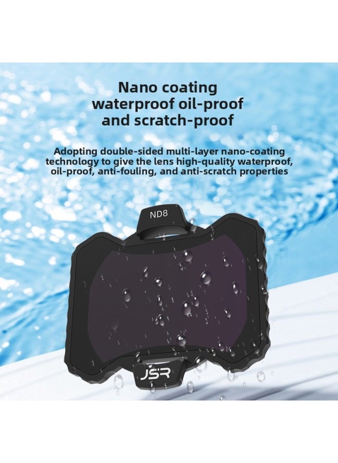 Generic - Applicable To For DJI Dajiang O4 Pro Sky End/AVATA 2 Filter UV Protection Mirror CPL Polarization ND Dimming Suit-Colour:Nd16 Light Reduction Filter - Image 1