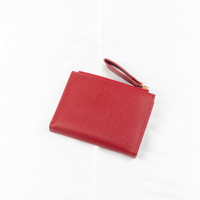 Leather Flip Wallet & Card Holder with Multiple Pockets + Separate Card Holder - Maroon - Image 2