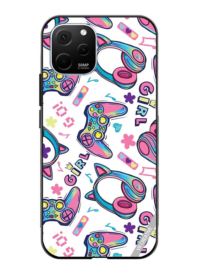 VR CREATIVE Protective Case Cover For Huawei Enjoy 50z Gaming For Girls Design Multicolour - Image 1