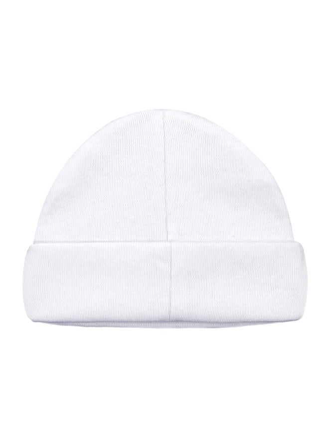 Estamico Baby Boys Girls Christening Hat with Embroidered Cross Newborn Infant Beanie Hat Baptism Gifts, 0-3 Months - Image 2