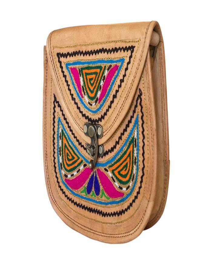 Craftonus India Hand Bags Medium Size For Women Stylish Hand embroidery | Leather Bag Inside Is Canvas Material 10 - Image 1