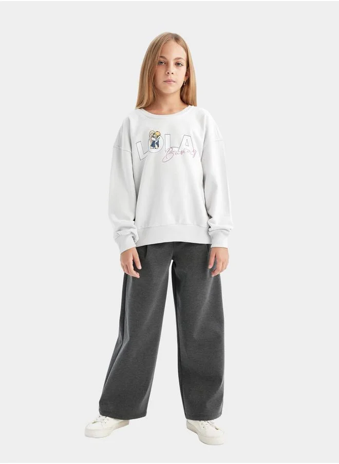 DeFacto Wide Leg High Rise Elastic Waist Joggers by Styli